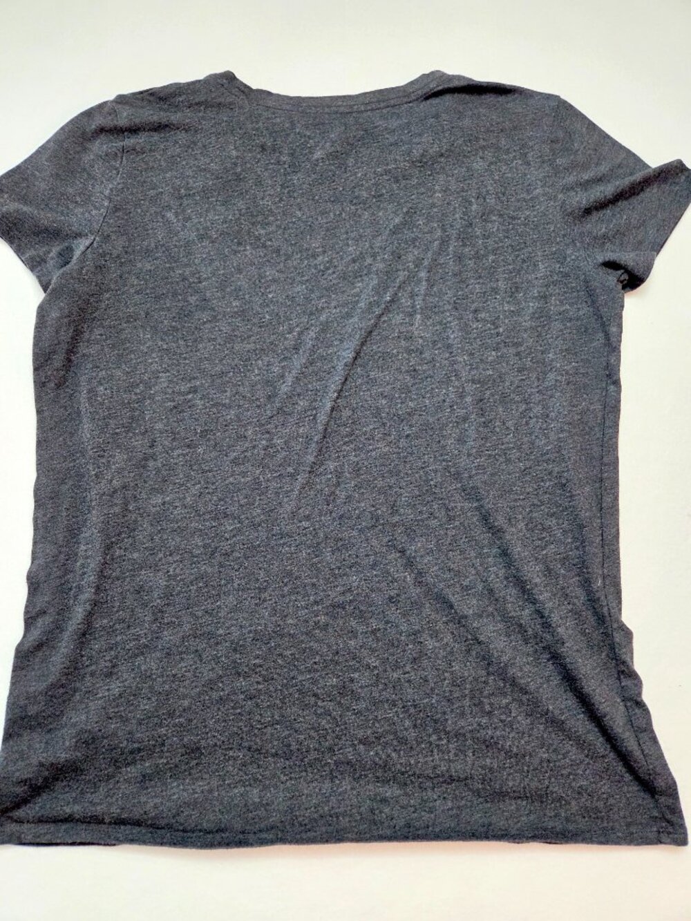 PINK Victoria's Secret Floral Logo Graphic T-Shirt Charcoal Gray Women's Size XL - Picture 7 of 7